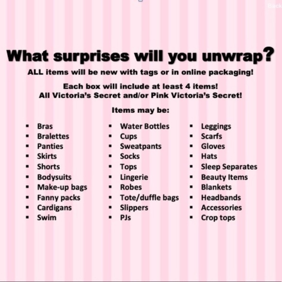New VS Pink & Victoria’s Secret Mystery Box 📦 - Picture 3 of 7